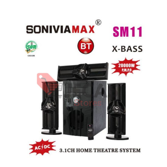 Sonivia Bluetooth Home Theater with Extra Bass – Powerful Sound