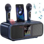 Rechargeable Bluetooth Karaoke Speaker With Two Microphone
