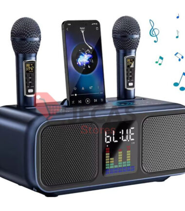 Rechargeable Bluetooth Karaoke Speaker With Two Microphone