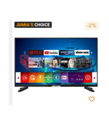 Share this product    Amani Big Screen High Quality TV ''50”Inches 4K TV Ultra-HD Smart LED TV Netflix And YouTube+free Gift