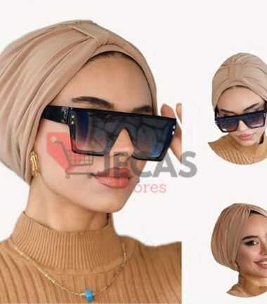 ELEGANT HAIR WRAP AND SUNSHIELD GLASSES