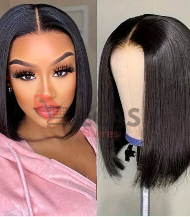 ELEGANT SHORT BOB WIG .HEAT RESISTANT SYNTHETIC FIBRE 12''