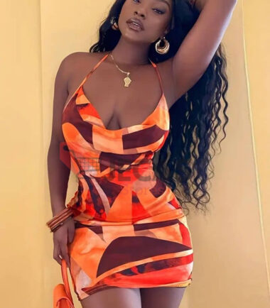 FLORAL PRINT HALTER NECK BODYCON