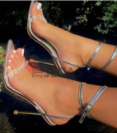 PARTY ANKLE STRAP SANDALS WITH HEELS