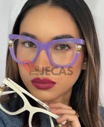 STYLISH PEARLCAT EYE BLUE LIGHT GLASS