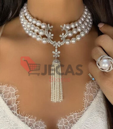 WEDDING BEADS SET-NECK -EAR -RING