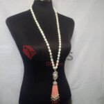 WHITE BEADS NECKLESS