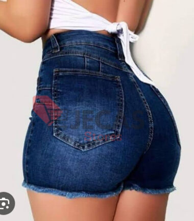 WOMEN BROKEN DENIM SHORTS