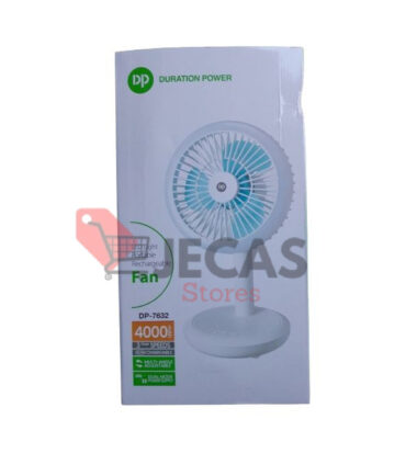 Rechargeable Table Fan 4000mAh With LED LIGHT