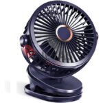 Rechargeable Fans 720° Rotation 4-speed Wind 10000mAh Clamp Fan