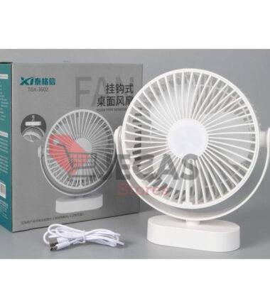 Rechargeable Table Fan With Hanger 6 Inches