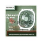 Desktop Rechargeable Fan With LED Light
