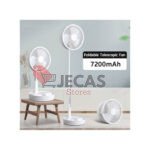 7200mAh Household Table USB Standing Fan Office Desktop Portable Foldable Rechargeable Fan