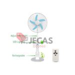 Rechargeable Standing Fan 16lnch+LED Lights +Remote