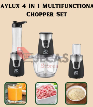Premium 3L Multipurpose 4-In-1 Food Processor, Yam Pounder, Meat Mincer, Dough Kneader In Combo With A Mini Grinder, Baby Food &