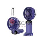 Portable Handheld Fan with LED Display, 90° Foldable, 5 Speed Wind,Hand Held/Neck/Desk 3 in 1 Personal Small Fans, Makeup Fans