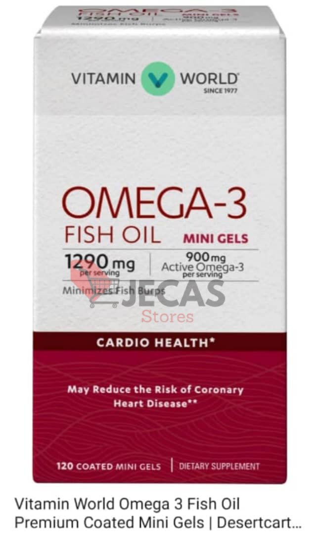 Vitamin World Omega - 3 Fish Oil Supplement Vitamin World Omega - 3 Fish Oil Supplement