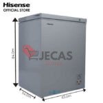 Hisense 4 Litres Chest Freezer With Power Indicator Function (180SH) - Silver + One Year Warranty.