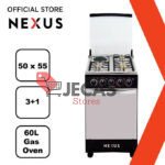 4-Burner Gas Cooker -NX-5055B (3 + 1) - Black