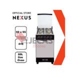 4-Burner Gas Cooker 4BURNERS (4 + 0) - Black