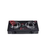 Quality THICK GLASS DOUBLE BURNER GAS COOKER