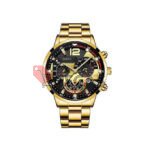 Men's Steel Band Calendar Quartz Watch Sport Luminous Hands Quartz Watch