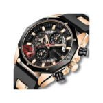 Men's Watch Fashionable Sports Style Men's Calendar Quartz Watch - Black