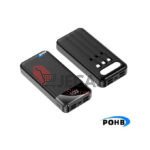 Fast Charge Portable Power Banks With 4 Charging Cables 20000mah-black YM476