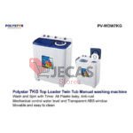 Polystar-7KG Top Loader Twin tube Manual washing Machine