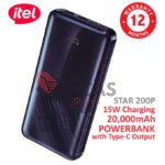 20000mAh 15W Fast Charging Type-C Output Power Bank