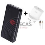 20000mAh Fast Charging, Bright Torch Power Bank + Free Fast Charger