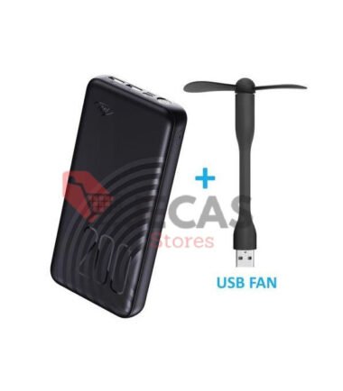 20000mAh Fast Charging, Bright Torch Power Bank + Free USB Fan