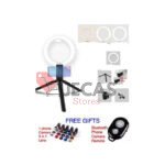 Selfie Ring Light With Tripod Stand & Cell Phone Holder For Live Stream/Makeup, Led Camera Ringlight For YouTube