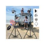 2.1m / 82.5'' Phone Photographic Tripod Alloy Foldable Portable Stand Remote Control Camera Brackets