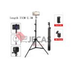 2.1m Tripods Stand Camera Phone Live Streaming Tripod Stand Shooting Tripods Phone Holder Stand For Ring Light Photograph Video