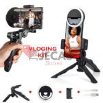 Phone Video Tripod remote control LED Ring Light Holder Stand Selfie Stick Kit