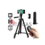 Tripod Stand Selfie Stick Phone Stand Camera Tripod Live Streaming Stand Phone E-Clip Stand + Bluetooth