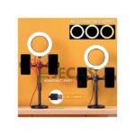 6Inch LED Selfie Ring Light & Tripod Stand 2 Phone Holders