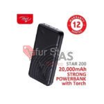 20000mAh Fast Charging Bright Torch STAR 200 Fast Power Bank