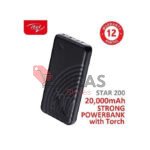 20000mAh Fast Charging,Bright Torch STAR200 MOBILE PowerBank